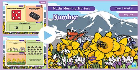 Maths Morning Starters Early Level Term 3 Week 5 PowerPoint