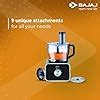 Bajaj FX-1000 Dlx 1000 Watts Food Processor And Mixer Grinder With 9 ...