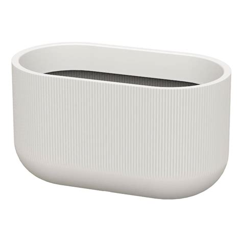 Japi White Fringe Window Box Outdoor Planter, Large