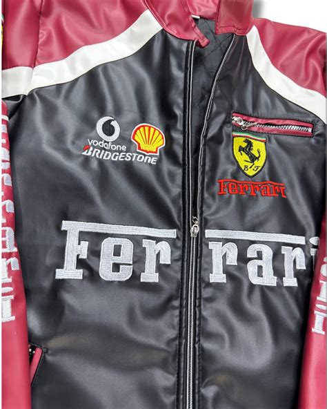 Ferrari F1 Leather Jacket – Streetwear-Inspired Motorsport Fashion ...
