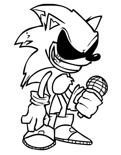 Sonic Exe coloring pages - ColoringLib