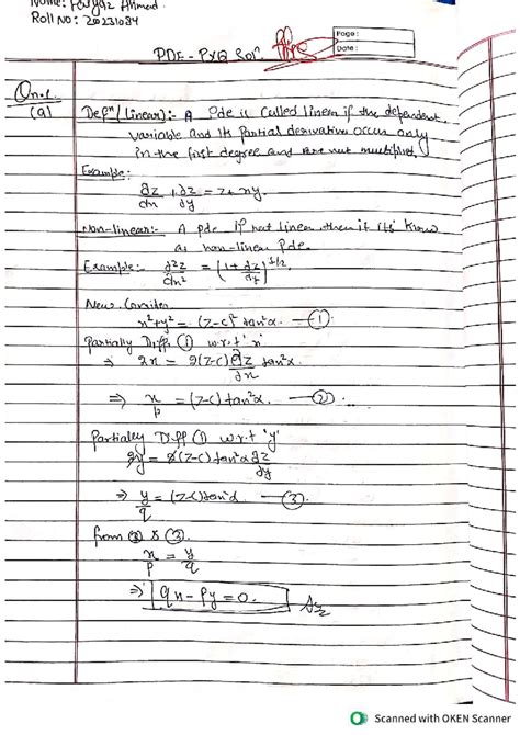 PDE PYQ - Solved Previous Year Questions on Partial Differential ...