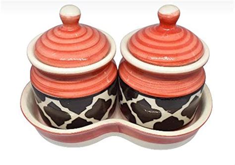 Buy House of Ceramics - Ceramic Orange Moroccan Handcrafted ...