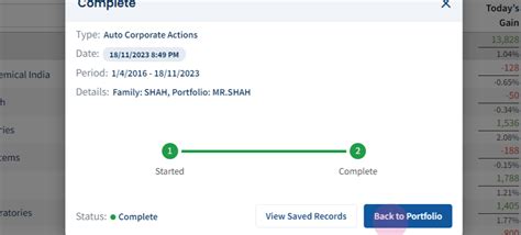 How to Auto-apply Corporate Actions for Stocks in MProfit? : Help Center