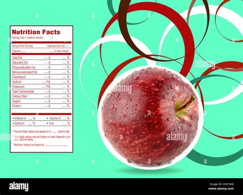 Nutrition Facts Of A Red Apple at Bryan Hanes blog