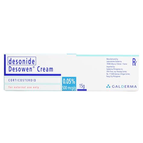 DESOWEN, Desonide Cream 0.05% X 15g [PRESCRIPTION REQUIRED] | Watsons ...