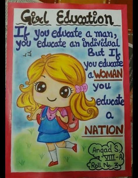 best poster on save the girl child - Brainly.in