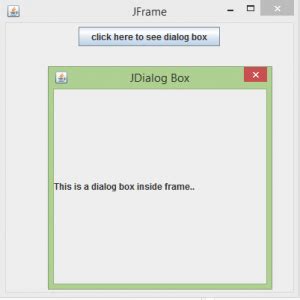 Dialog Java 的图像结果