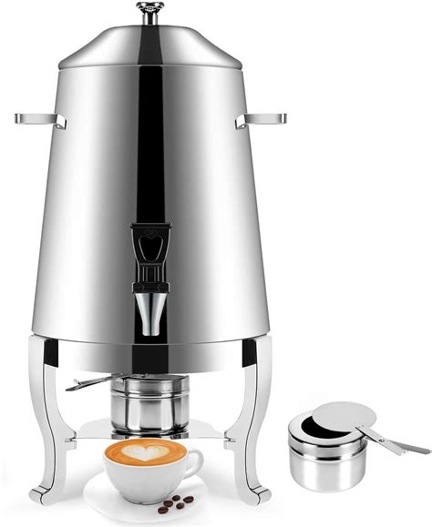 Amazon.com | Coffee Urn With Fuel Holder, 3.5 Gallon Stainless Steel ...