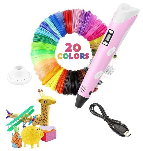 Magicwand Imagine & Innovate 3D Pen with LCD Display【10 Metres Each 20 ...