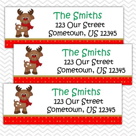 Sharenmoments: Christmas Address Labels