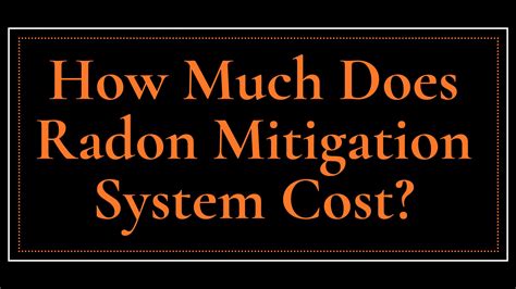 How Much Does Radon Mitigation System Cost?