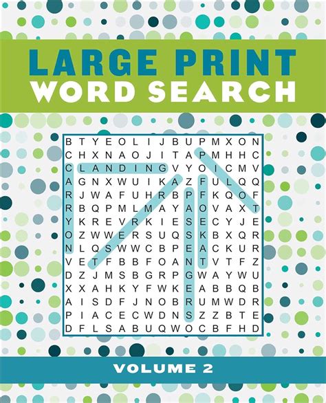 Amazon.com: Large Print Word Search Volume 2 (Large Print Puzzle Books ...