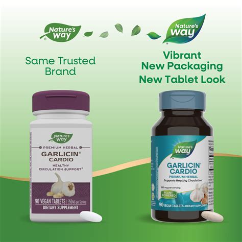 Buy Nature’s Way Garlicin Cardio Premium Herbal Healthy Circulation ...