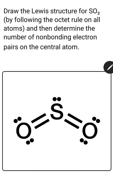 Solved Draw the Lewis structure for SO2 (by following the | Chegg.com
