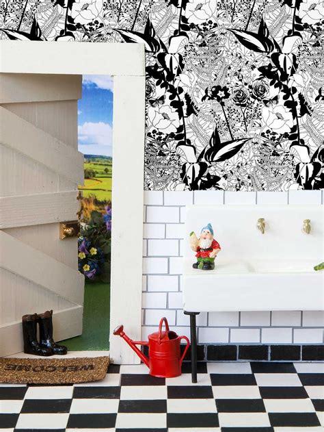 English Garden schwarz & weiß | Dupenny