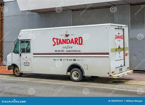 Standard Coffee Delivery Truck Parked on Magazine Street in New Orleans ...