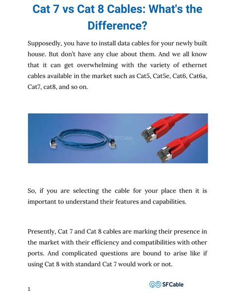 PPT - Cat 7 vs Cat 8 Cables: What's the Difference? PowerPoint ...