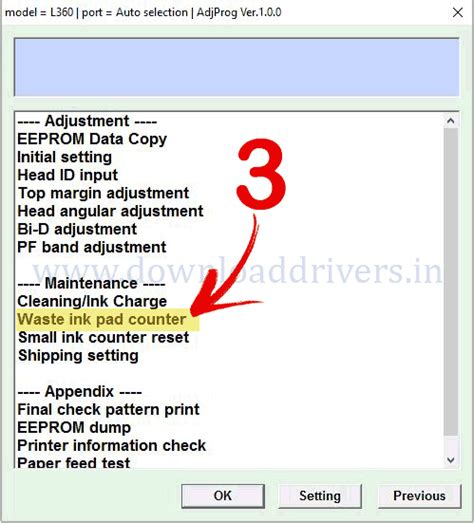 Download Epson L360 resetter tool (L130, L220, L310, L365)