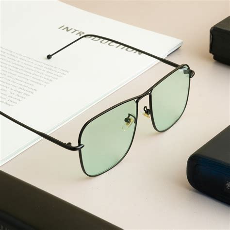 The Godfather Black Green Candy Square Sunglasses – Sunglassic.in