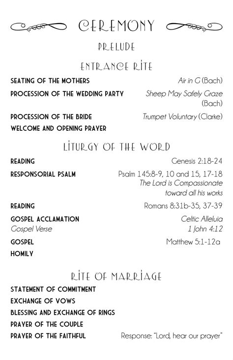 Image result for Sample Program for Wedding Ceremony