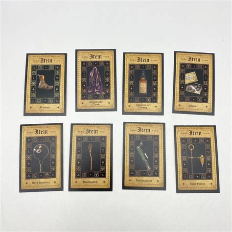World of Harry Potter Clue 8 Item Help Cards 2011 Replacement Pieces ...