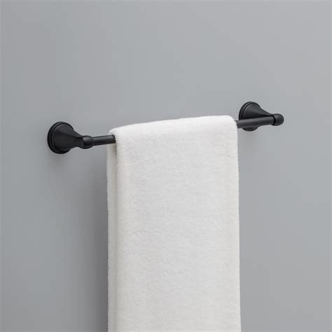 Delta Becker 18-in Matte Black Wall Mount Single Towel Bar BCK18-MB at ...