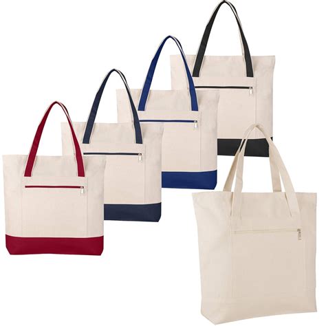 Pack of 12 - Heavy Duty Canvas Tote Bags BULK Bags Reusable Grocery ...