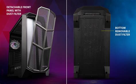 ZEBRONICS Zeb-Ironside (ZEB-872B) Premium Gaming Chassis with a Front ...