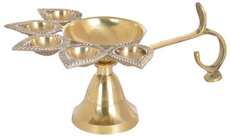 Buy Fully Jyot Diya Brass Pooja Diya for Home Pooja Item for Home Arti ...