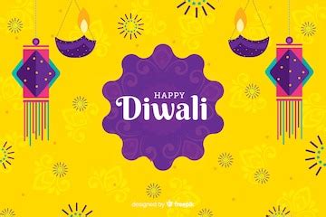 Diwali background in flat design | Premium Vector