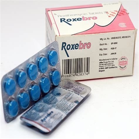 Roxithromycin I.P 150 mg Tablets Elfin Drugs Pvt. Ltd.