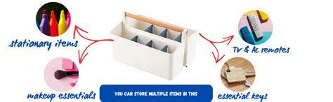 ARHAT ORGANIZERS Large Portable Basket with Handle, Plastic Craft ...