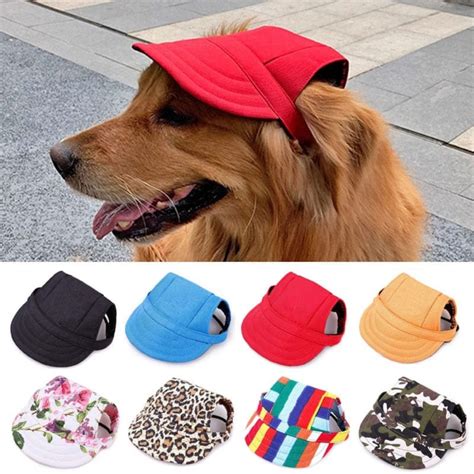 Pet Hat With Ear Holes-adjustable Baseball Cap for Large Medium Small ...