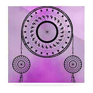 KESS InHouse Fotios Pavlopoulos Bohemian Dream Catcher Purple Black ...
