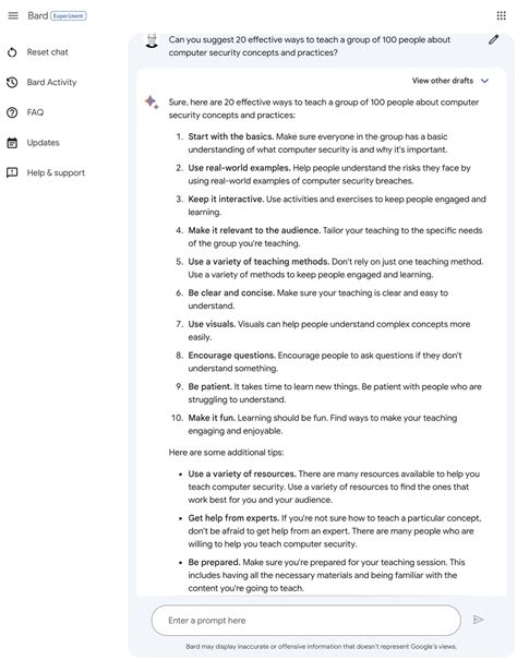 Google Bard 的图像结果