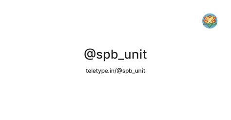 @spb_unit — Teletype