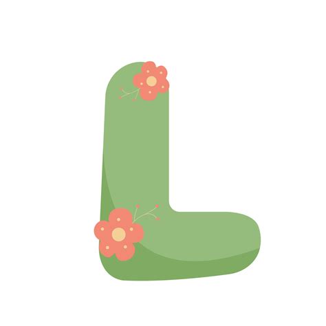 Decorative L letter for design elements, name, textile. 13321526 Vector Art at Vecteezy