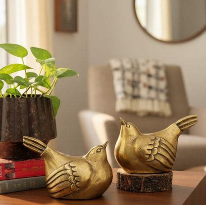 Antique Gold Metal Bird – INARA HOME DECOR