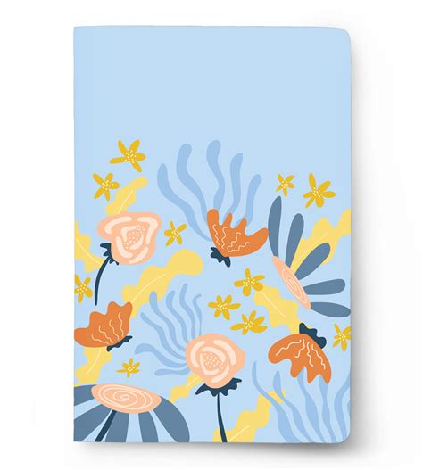 The Blue Blossom A5 Notebook | 100 GSM | 144 Pages | Joyful Design ...