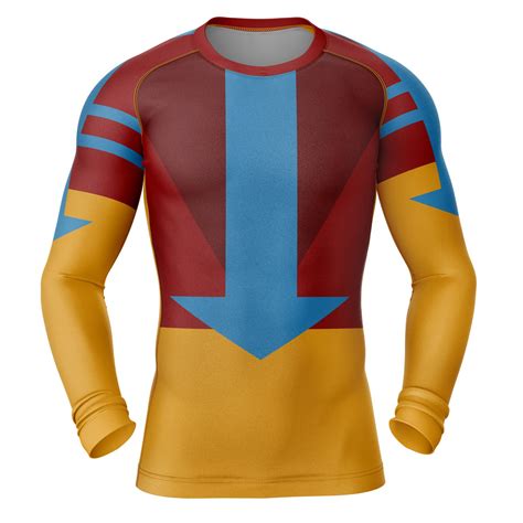 Airbender Avatar Long Sleeve Rash Guard Compression Shirt - AnimeBape
