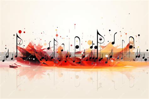 Premium Photo | A simple and clean design minimalistic musical notes