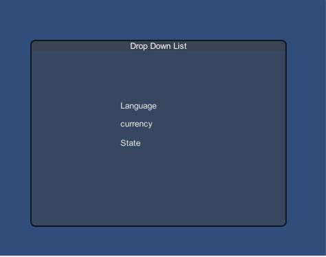 Drop Down Script Unity 的图像结果