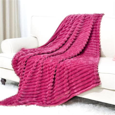 Amazon.com: Fleece Blanket Fuzzy Soft Throw Blanket Pink Throw Blankets ...