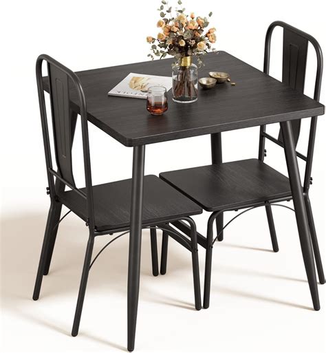 Amazon.com - Gizoon Dining Table Set for 2 with One Table and Two ...