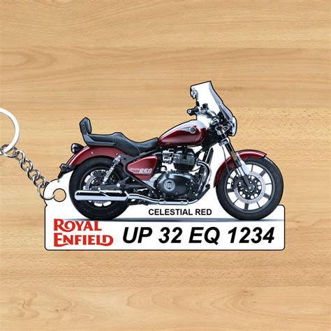 Super Meteor 650 - Personalized Royal Enfield Keychain - Wood, Acrylic ...
