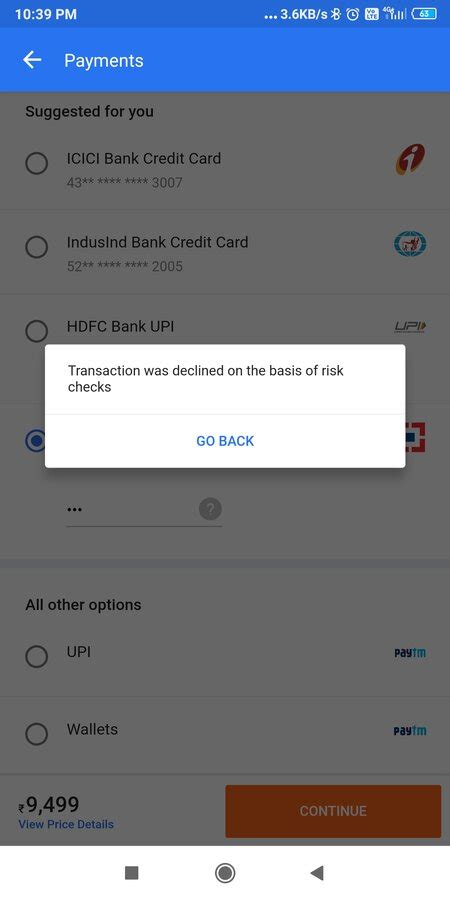 [Resolved] Flipkart — unable to make payment with debit card: in[protected]