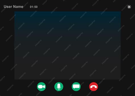 Video chat interface user web video call window concept of social ...