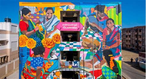 Kannagi Nagar Art District Creates Wall Mural For Chennai Residents ...