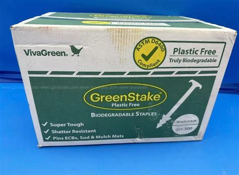 BRAND NEW CASE OF 500 BIODEGRADABLE 4 INCH LAWN STAPLES - WILL SHIP ...